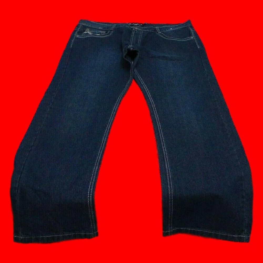 Marx & Dutch Unisex Jeans (40x32) Classic Fit Comfort Straight Legs Medium Wash - Picture 7 of 16